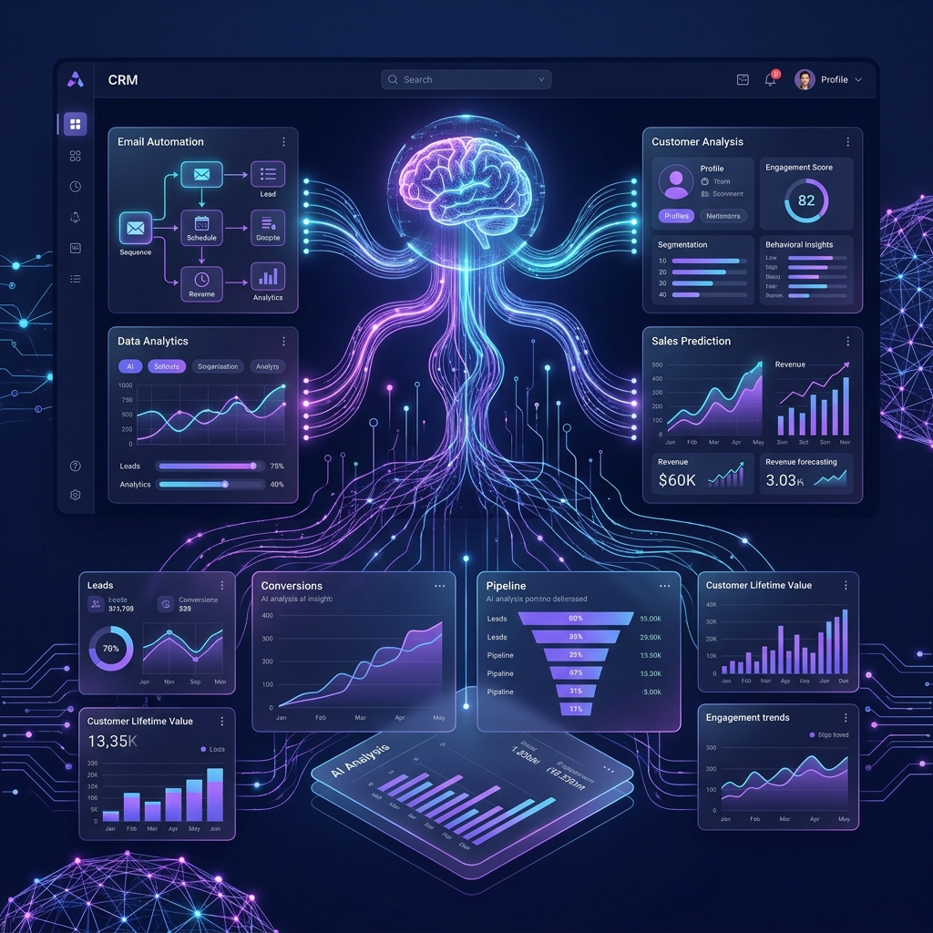 SuiteCRM Yapay Zeka Modülü Dashboard
